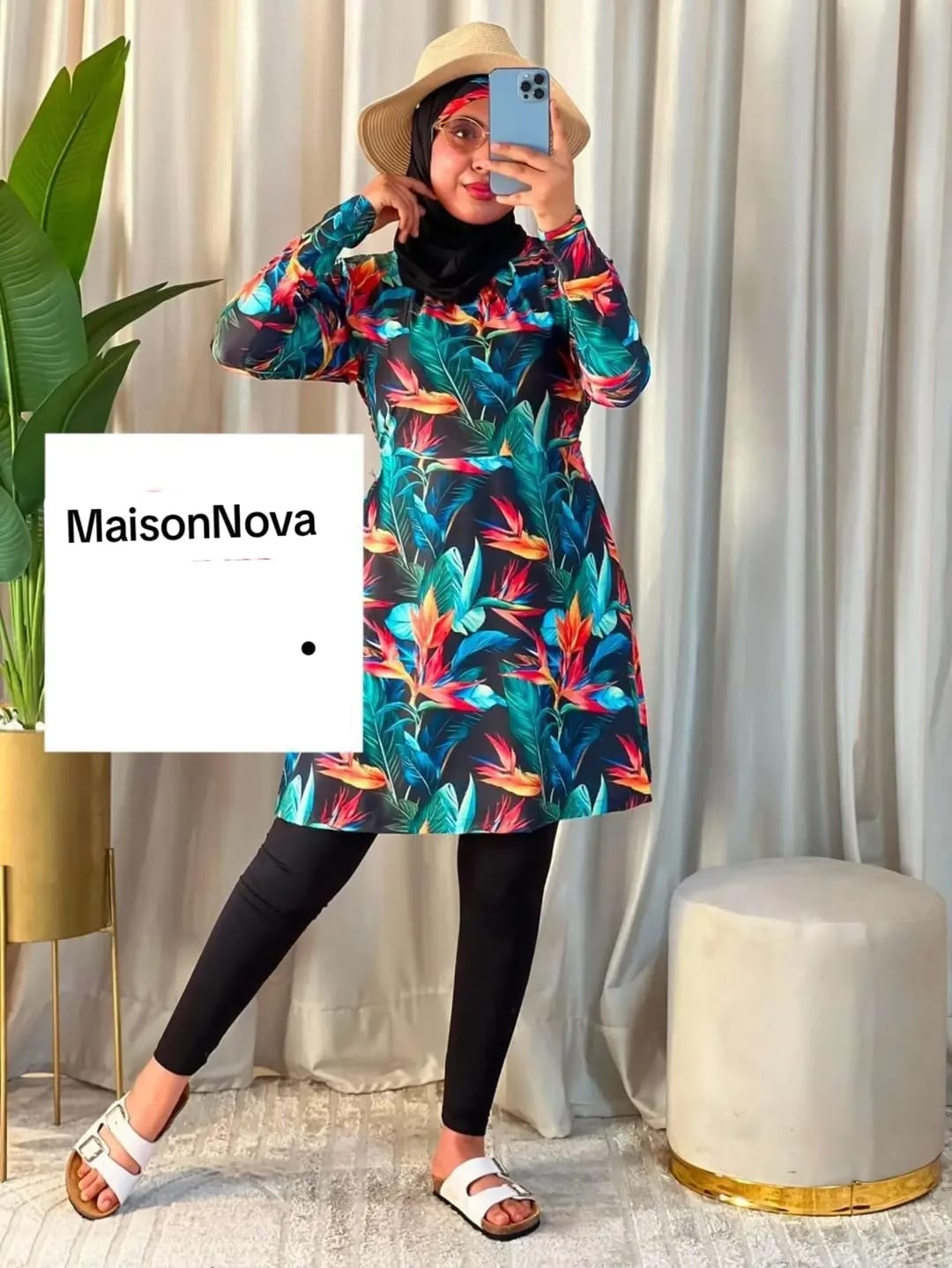 🌊 كوني أنيقة ومتميزة على الشاطئ! بوركيني سيكليزم صيفي راقٍ ومريح ☀️🌴